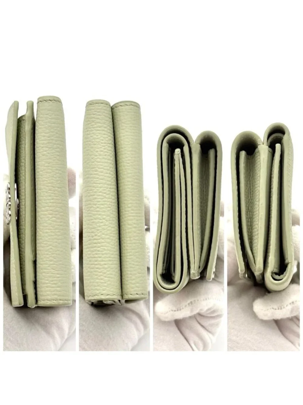 Loewe Wallet Anagram Trifold Green